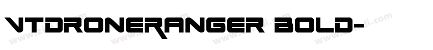 VTDroneRanger Bold字体转换